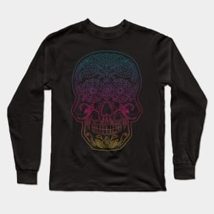 Day of the Dead Skull - Rainbow Long Sleeve T-Shirt